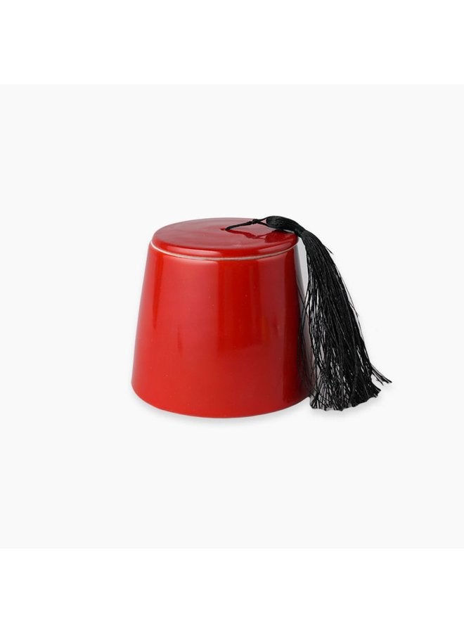 Zinnia Ramadan Dark Red Large Covered Tureen - Image 1